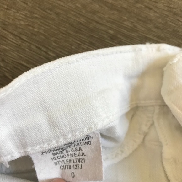 Pookie Loves Sebastian White Skinny Jean Sz 0 - Picture 7 of 7